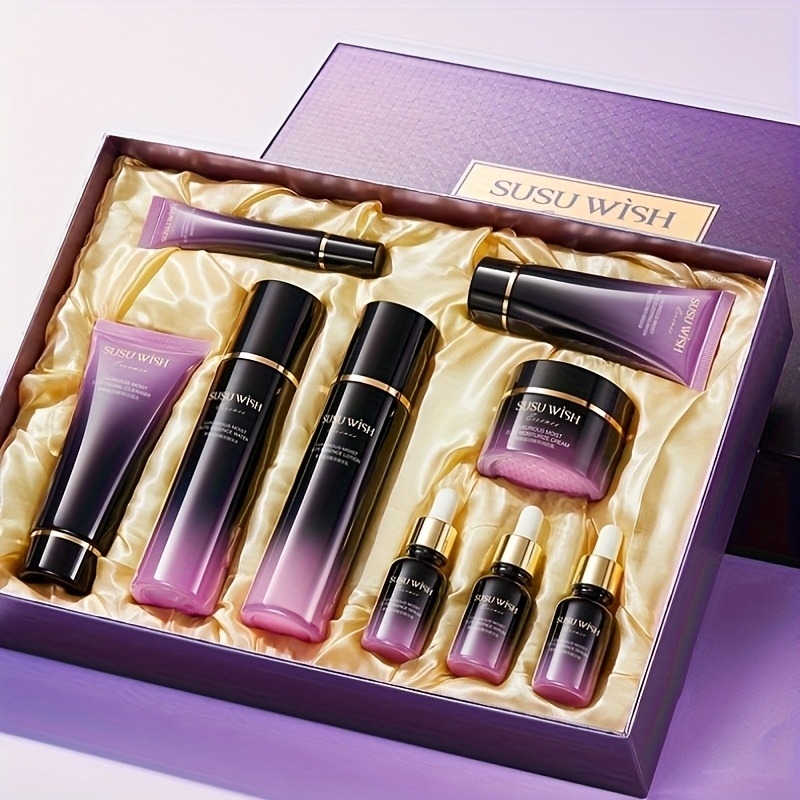 Lujoso y elegante set de nueve - Luxury Skincare Sets reseña y precio