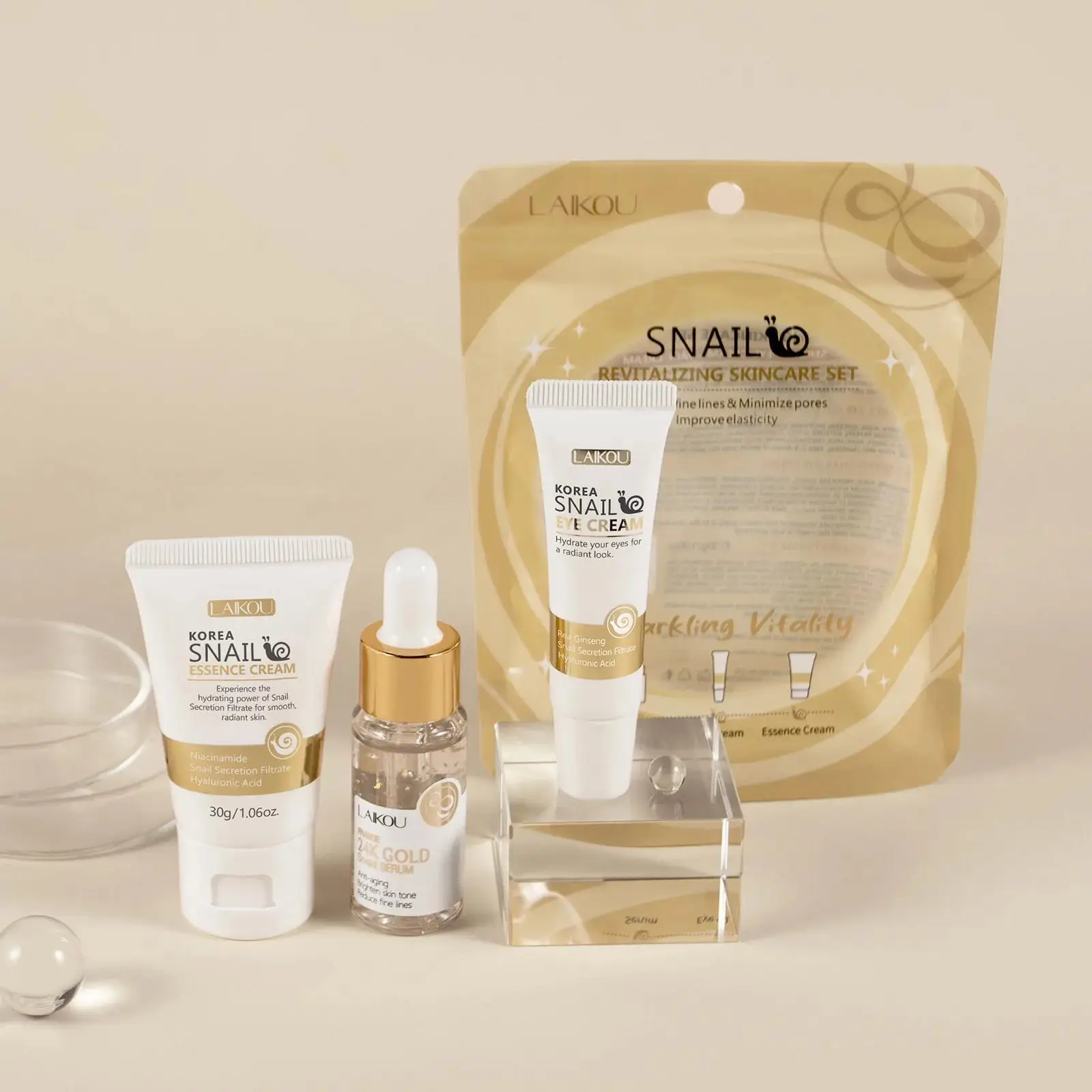 Suero reparador de caracol dor - Luxury Skincare Sets reseña y precio